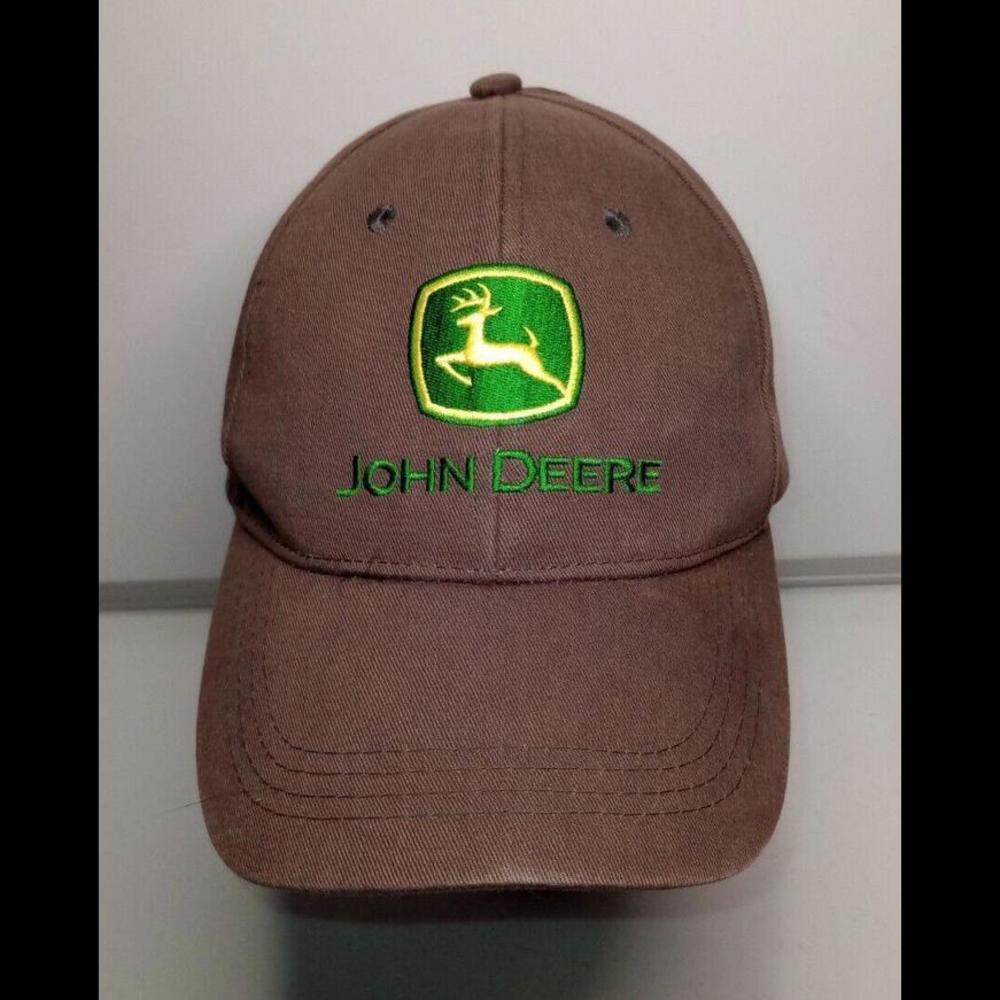John Deere Logo Baseball Style Strapback One Size Hat Cap